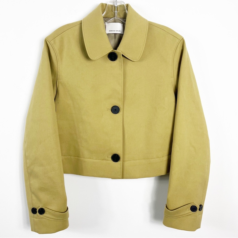 Rebecca Taylor Tailored Cropped Structured Boxy Jacket Size Small NWT - Picture 2 of 8